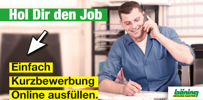 Stellenangebot Einsatzleiter Heizung Sanitär Klima Rensburg